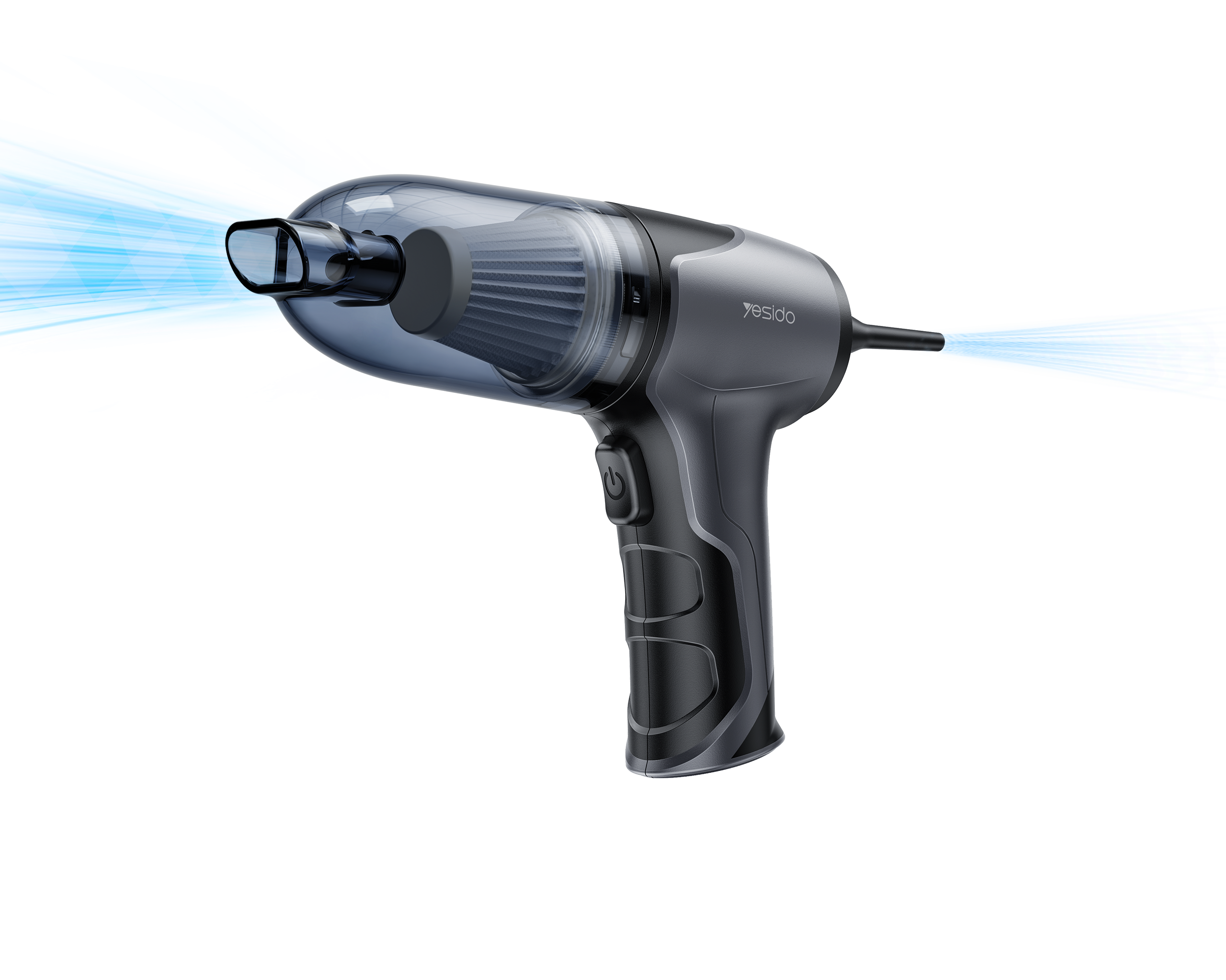 Yesido VC08 2-in-1 Car Vacuum Cleaner – 4000mAh Powerful Blower & Suction.