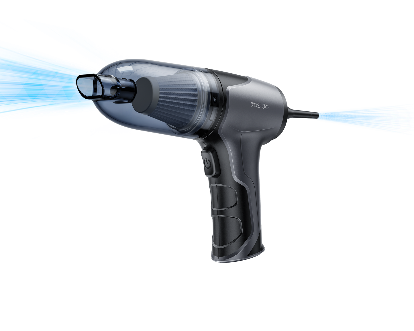 Yesido VC08 2-in-1 Car Vacuum Cleaner – 4000mAh Powerful Blower & Suction.