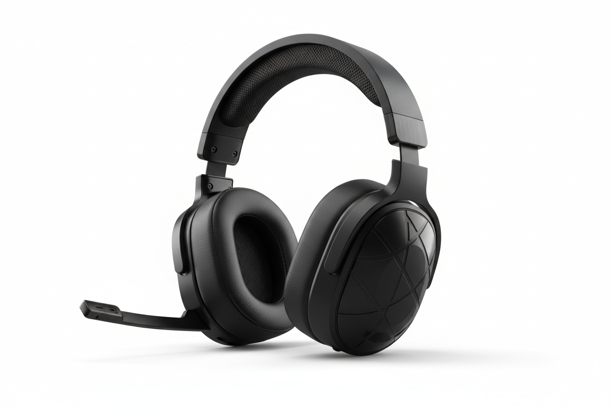 black headset