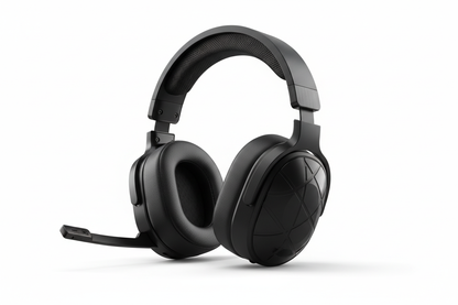 black headset