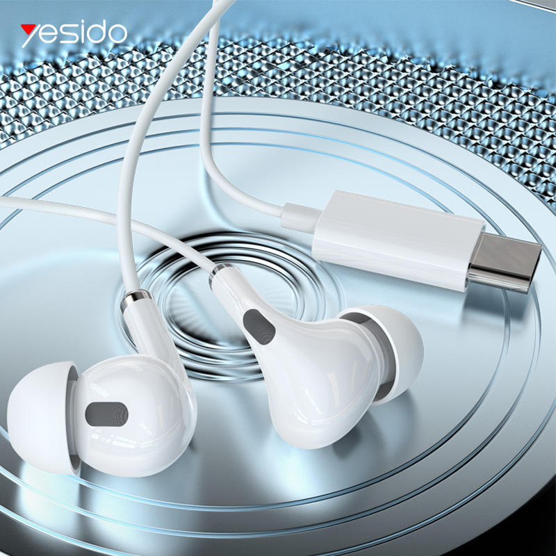 Yesido YH35 Type-C Earphones – Deep Bass, Noise-Isolating Wired Headset