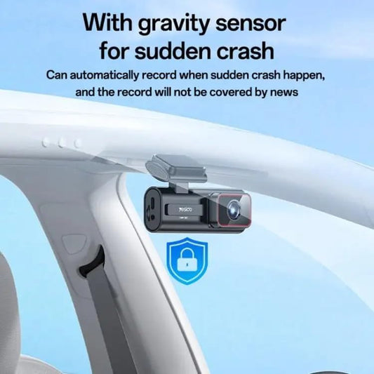 Yesido 1080P HD Car Dash Cam with WiFi | Wide Angle | Power-Off Video Save | 30fps Driving Recorder