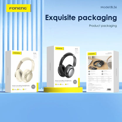 FONENG BL56 ANC+ENC Wireless Headphones – Foldable Over-Ear Headset