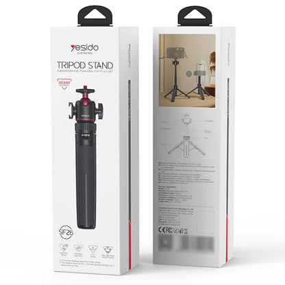Yesido SF26 Extendable 5-Section Tripod Stand with Ball Head & Cold Shoe Mount