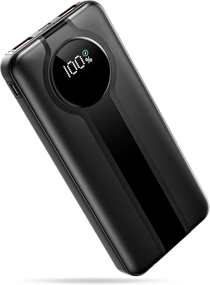 Lito 10000mAh Power Bank – Fast Charging with LCD Display & Dual USB Ports