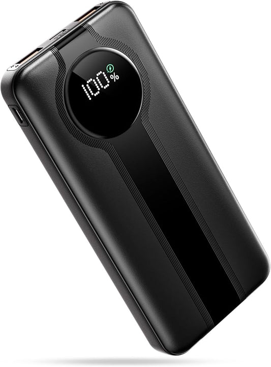 Lito 10000mAh Power Bank – Fast Charging with LCD Display & Dual USB Ports